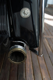 Harley Davidson modified flagpole for Road Glide